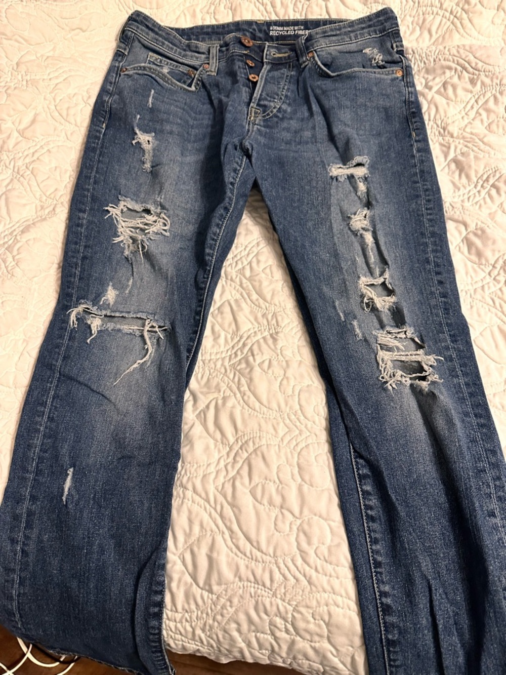 H&M Skinny Low Waist Jeans - Blue